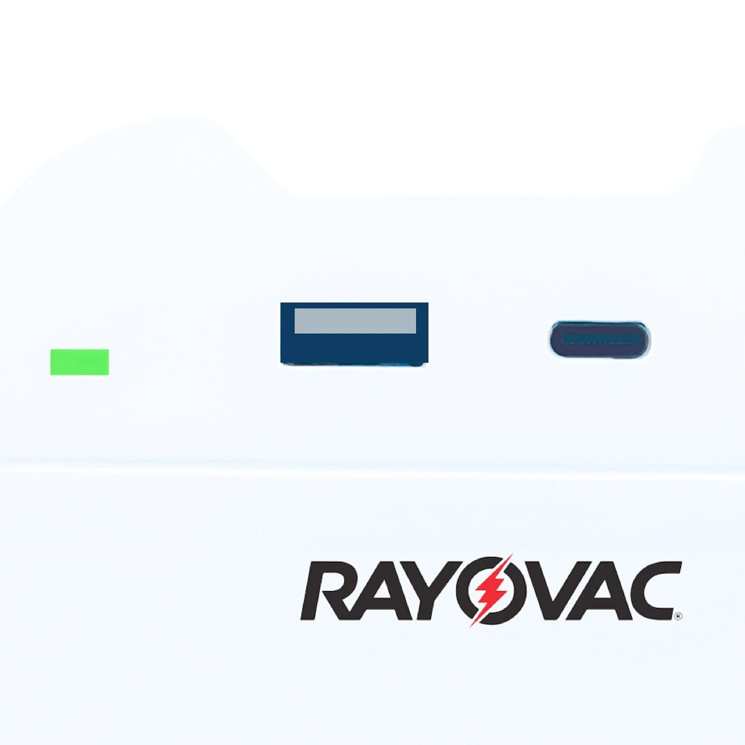 Rayovac AC Outlet and 2-USB Port 300-Joules Portable Surge Protector Wall Tap with Phone Holder, 3 Outlet - Image 2