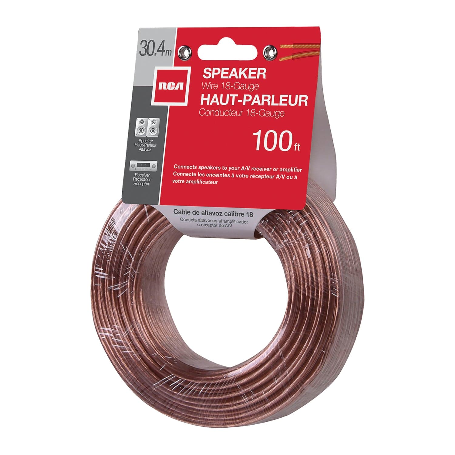 RCA 18-Gauge Speaker Wire, 100 Ft. - Image 2