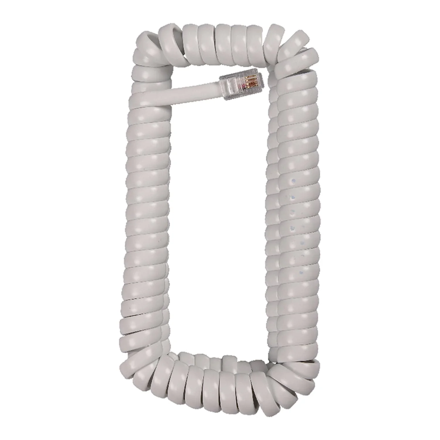 RCA Standard Handset Coil Cord, 12 Ft., White