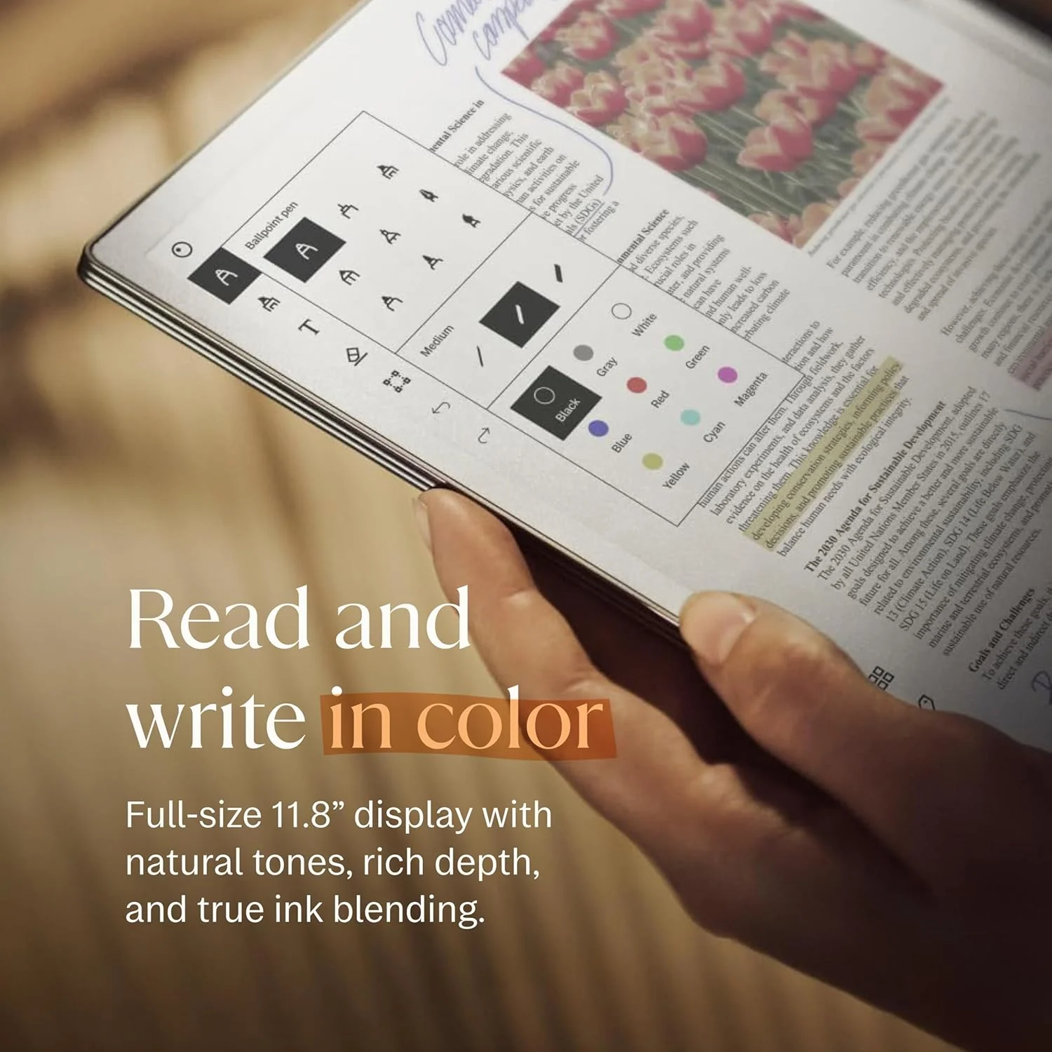reMarkable Paper Pro Bundle, Includes 11.8" reMarkable Paper Pro Tablet, Marker Plus Pen, and a Book Folio Cover in Grey Polymer Weave - Refurbished - Image 5