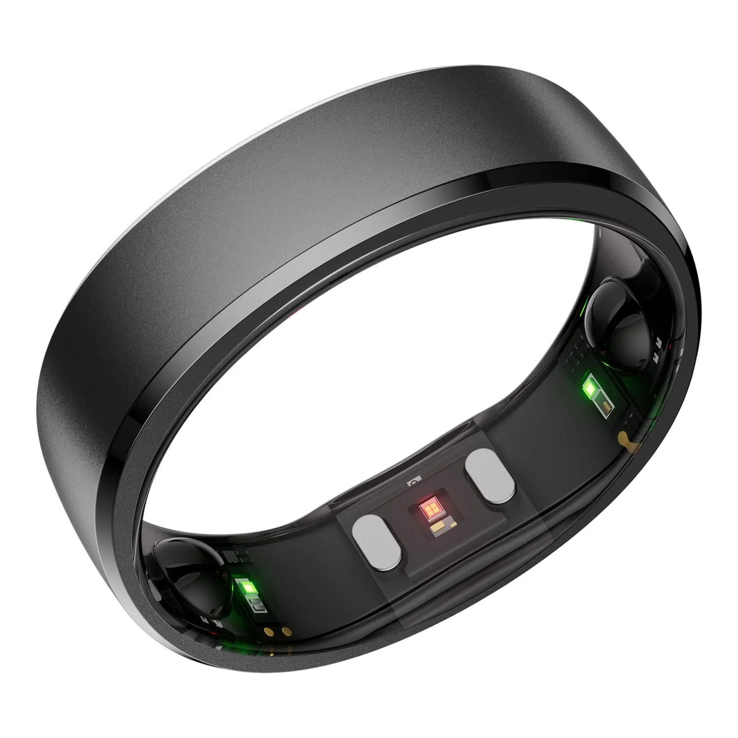 RingConn Gen 2 Ultra-Thin Smart Ring with Sleep Apnea Monitoring and Health Tracking, Size 14, Matte Black