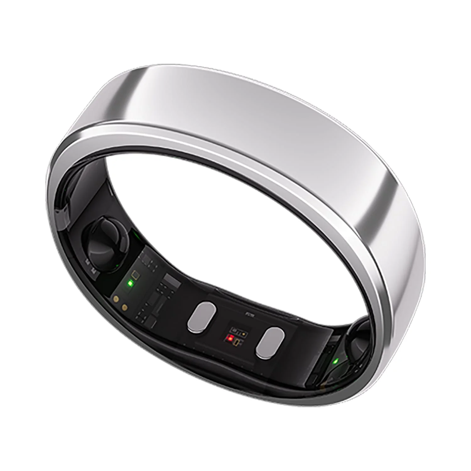 RingConn Gen 2 Ultra-Thin Smart Ring with Sleep Apnea Monitoring and Health Tracking, Size 6, Future Silver - Image 4