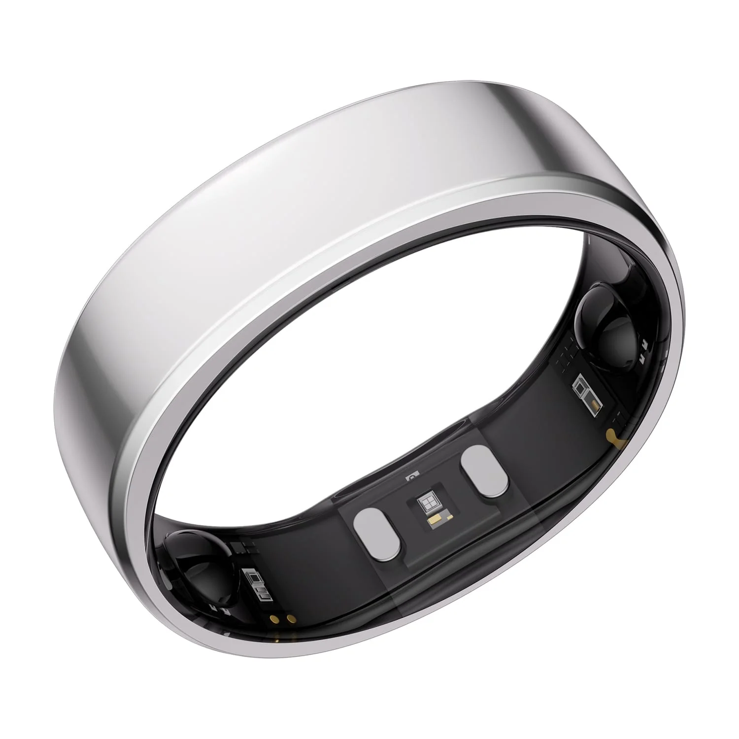 RingConn Gen 2 Ultra-Thin Smart Ring with Sleep Apnea Monitoring and Health Tracking, Size 6, Future Silver - Image 5