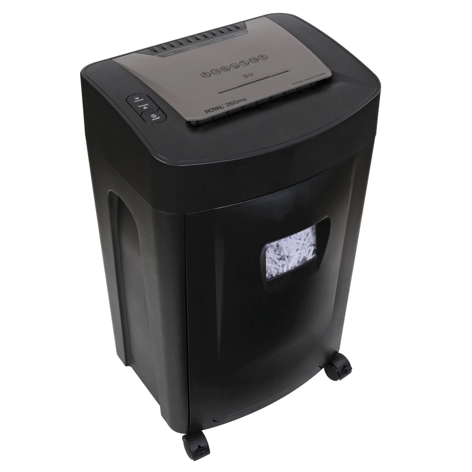 Royal 260MX 20-Sheet Crosscut Paper Shredder with Basket - Image 2