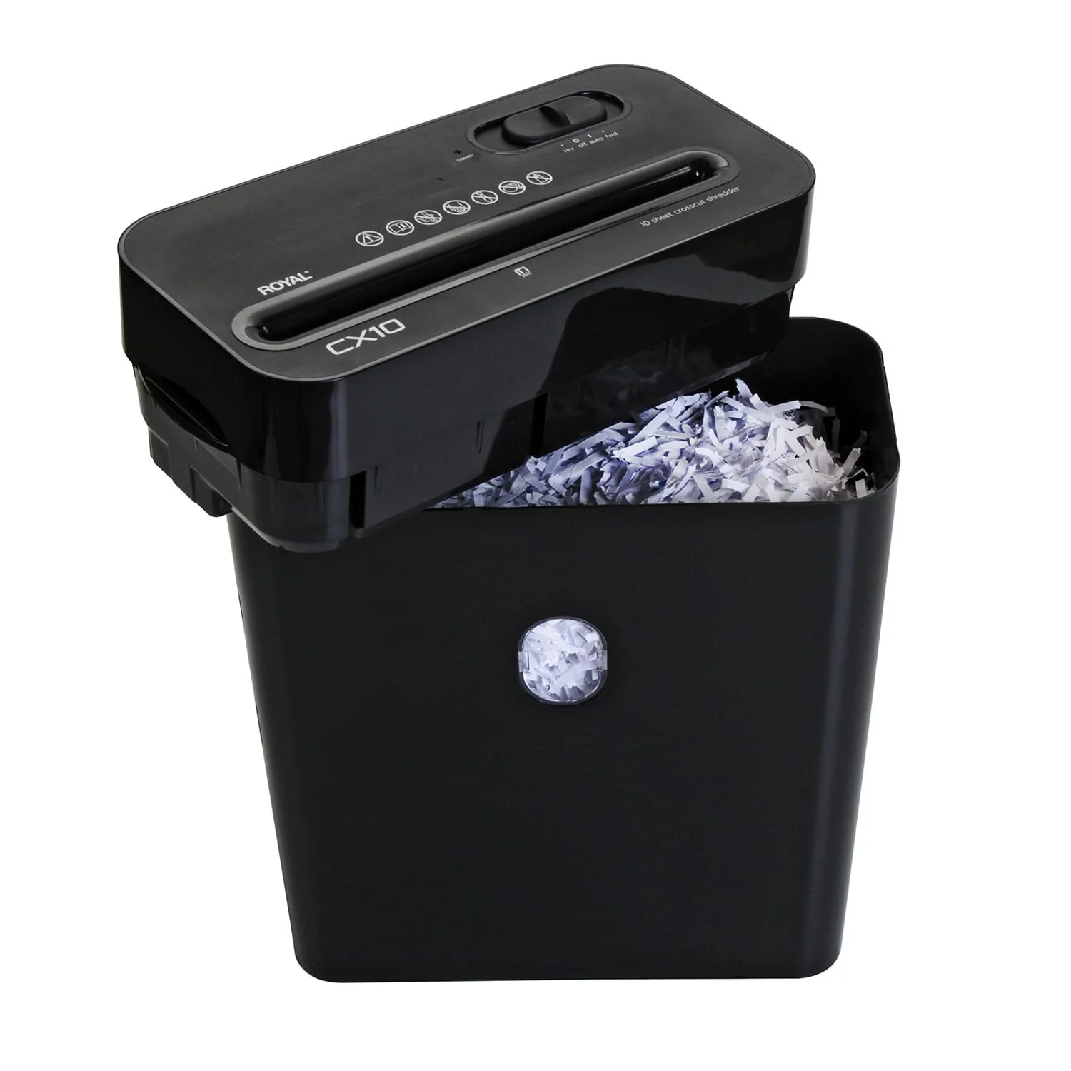 Royal CX10 10-Sheet Crosscut Shredder with Basket - Image 5