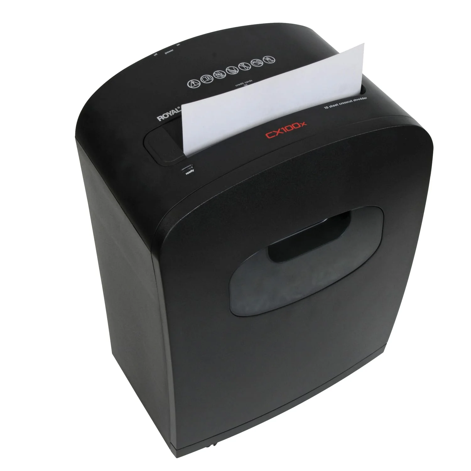 Royal CX100x 10-Sheet Crosscut Shredder with Basket - Image 5