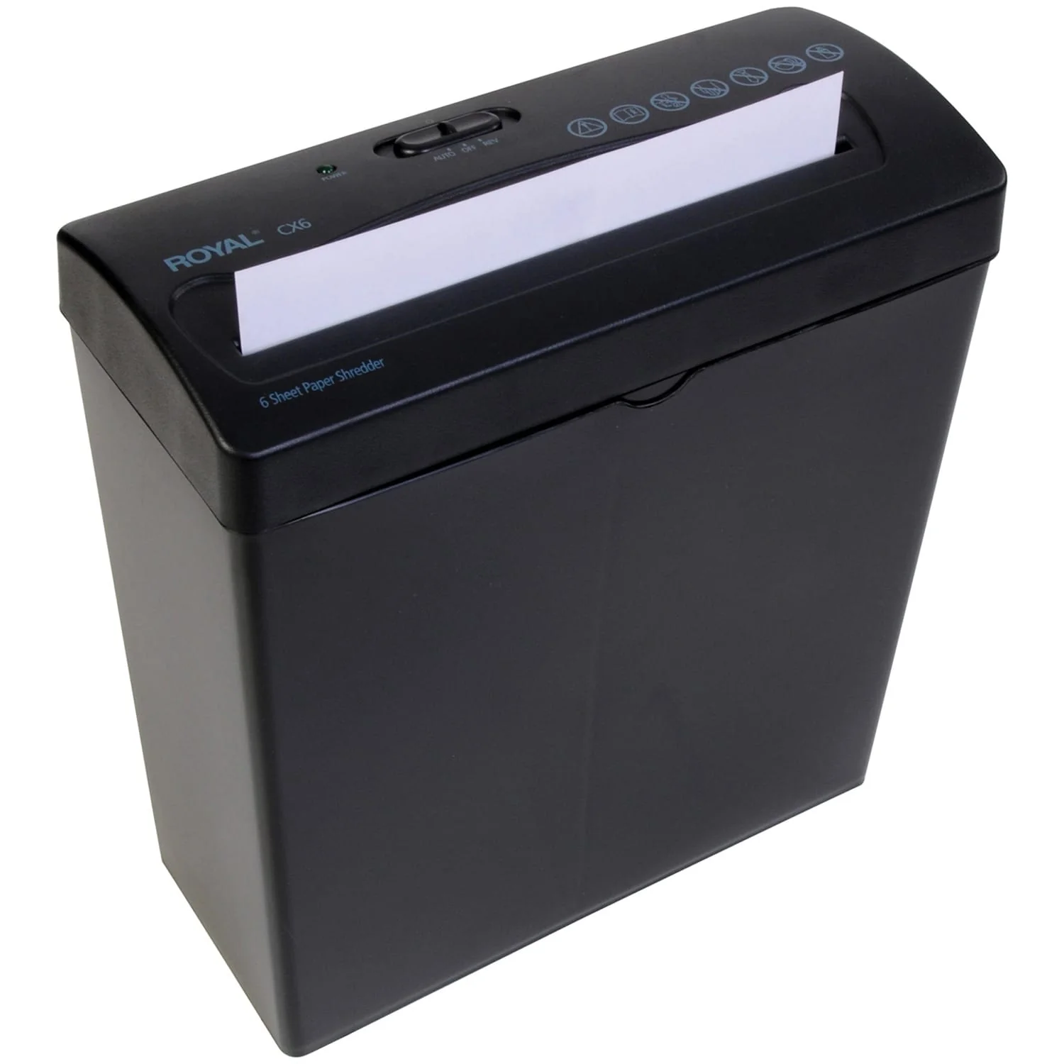 Royal CX6 6-Sheet Crosscut Shredder with Basket - Image 5