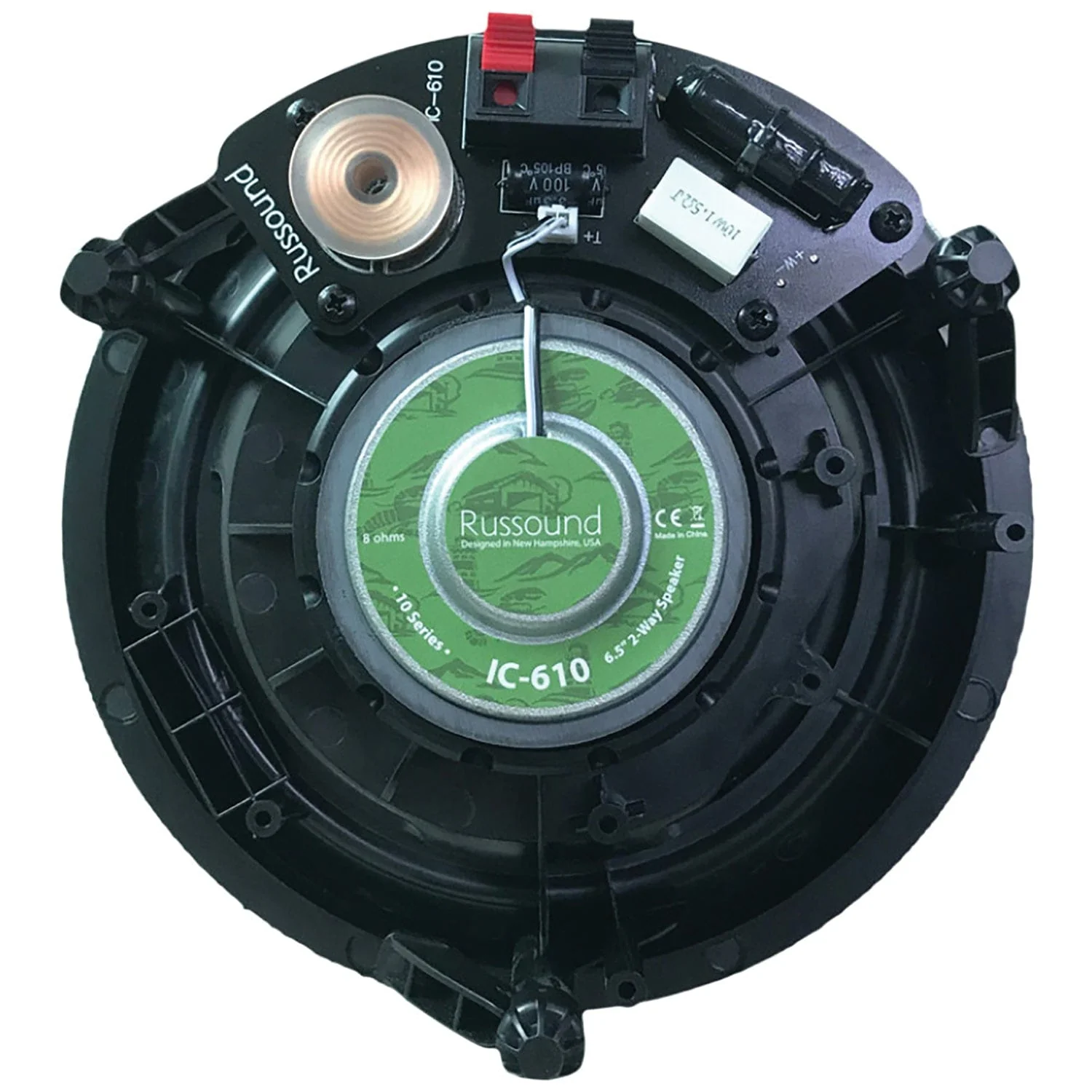 Russound 6.5-In. 90-Watt Architectural Series IC-610 2-Way In-Ceiling Loudspeaker Pair with Poly Woofer and Pivoting Silk-Dome Tweeter, 8 Ohms - Image 3