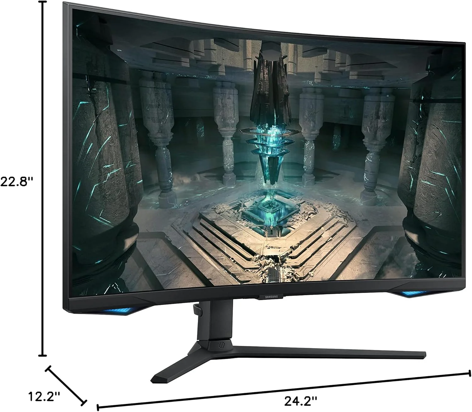 Samsung 27" Odyssey G65B QHD Curved Gaming Monitor, 240Hz, 1ms GTG, HDR600, Gaming Hub, 1000R, AMD FreeSync Premium Pro, Black - Image 8