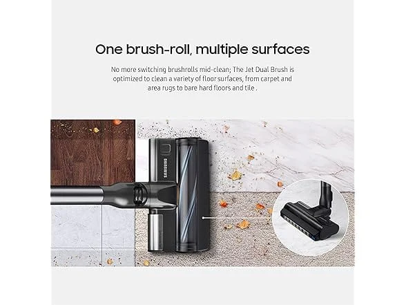 Samsung Bespoke Jet™ Cordless Stick Vacuum with All-in-One Clean Station, Misty White - Image 3