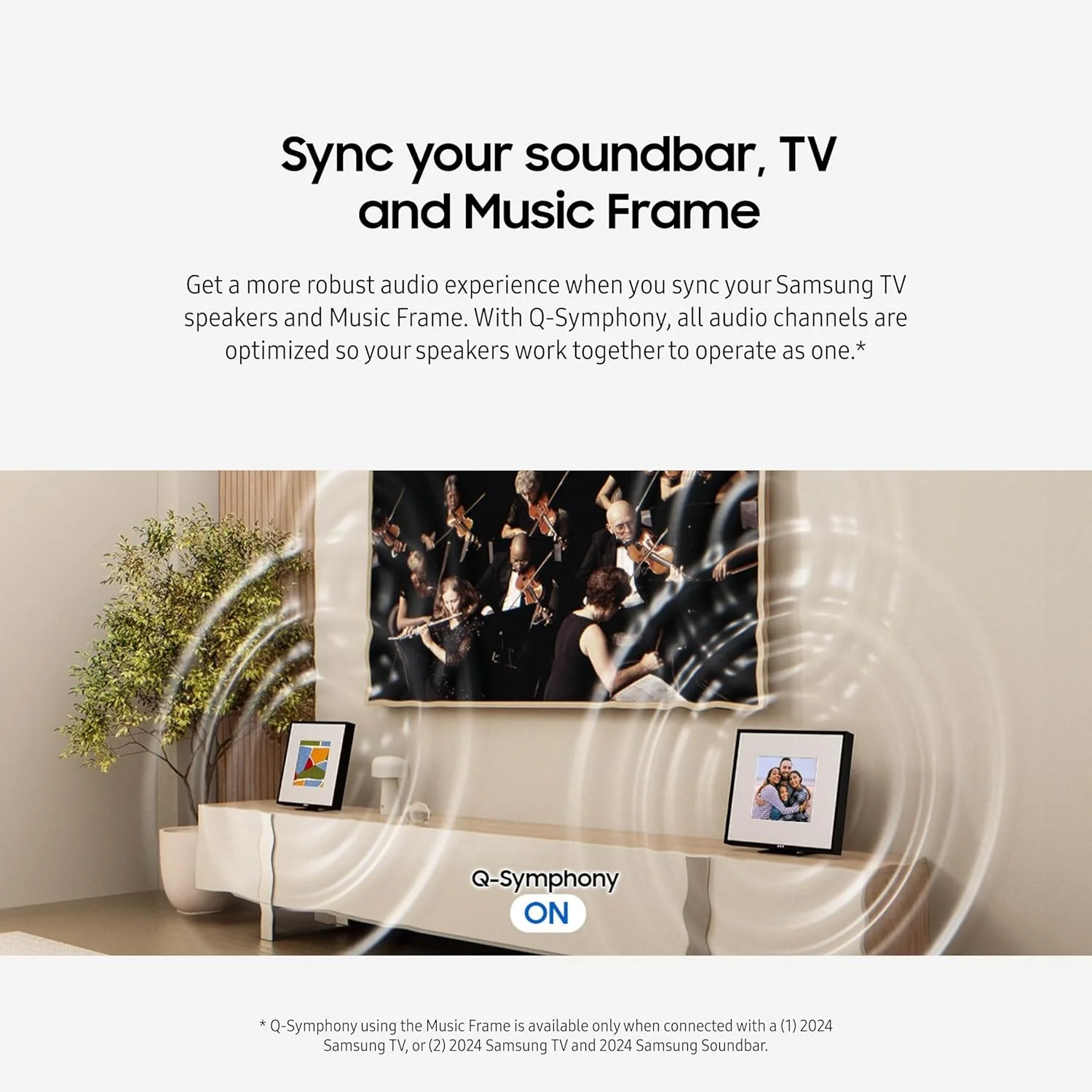Samsung LS60D Music Frame Smart Speaker with Dolby Atmos Audio, Q-Symphony, Customizable Design, Wireless Wi-Fi and Bluetooth Music Streaming - Image 5