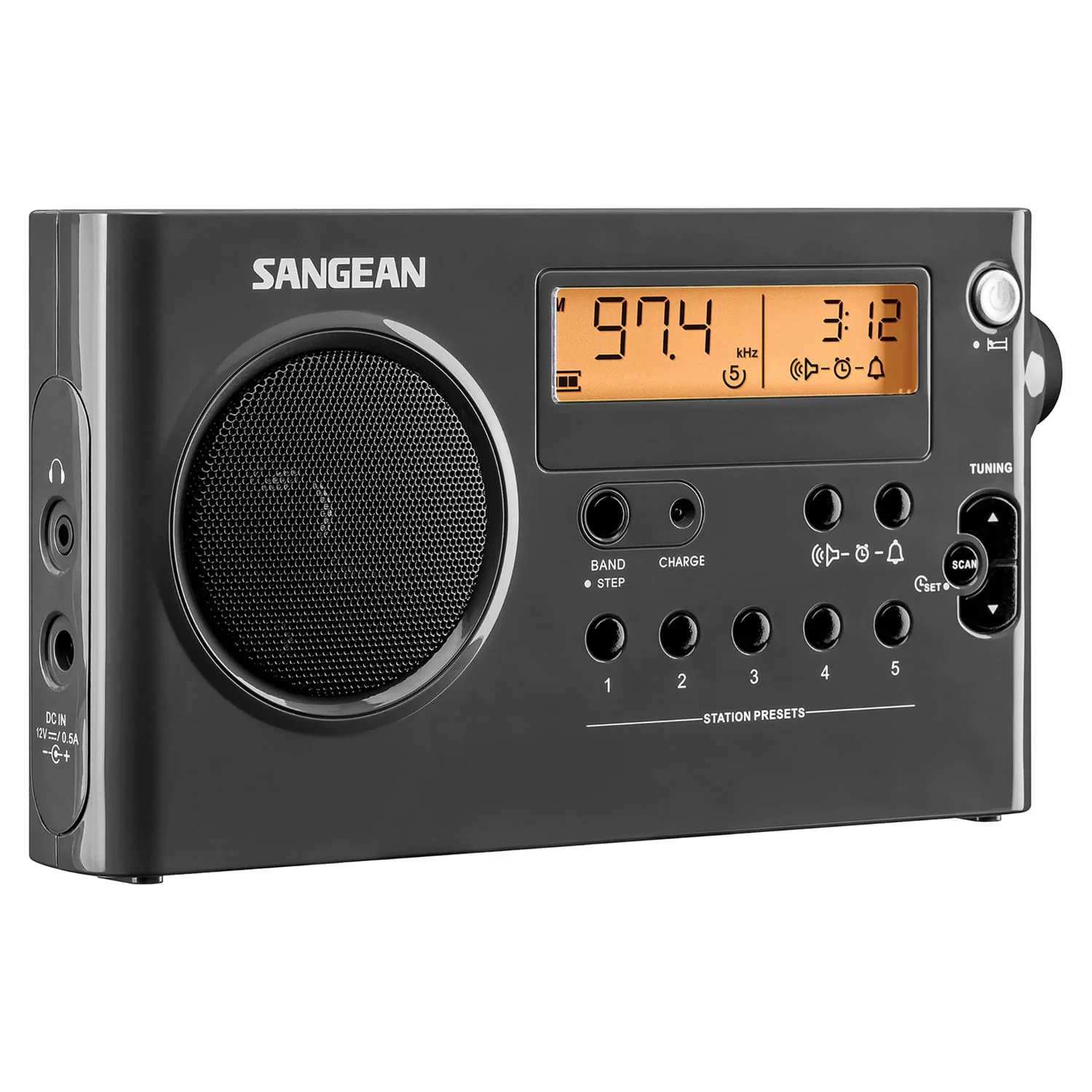 Sangean SG-106 Portable AM/FM Rechargeable Compact Digital Tuning Radio - Image 2