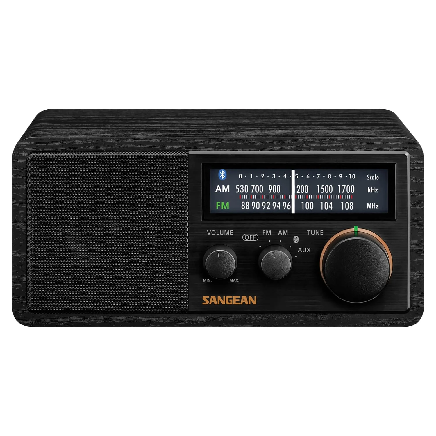 Sangean SG-118 Tabletop Retro Wooden Cabinet AM/FM Analog Radio Receiver with Bluetooth - Image 5