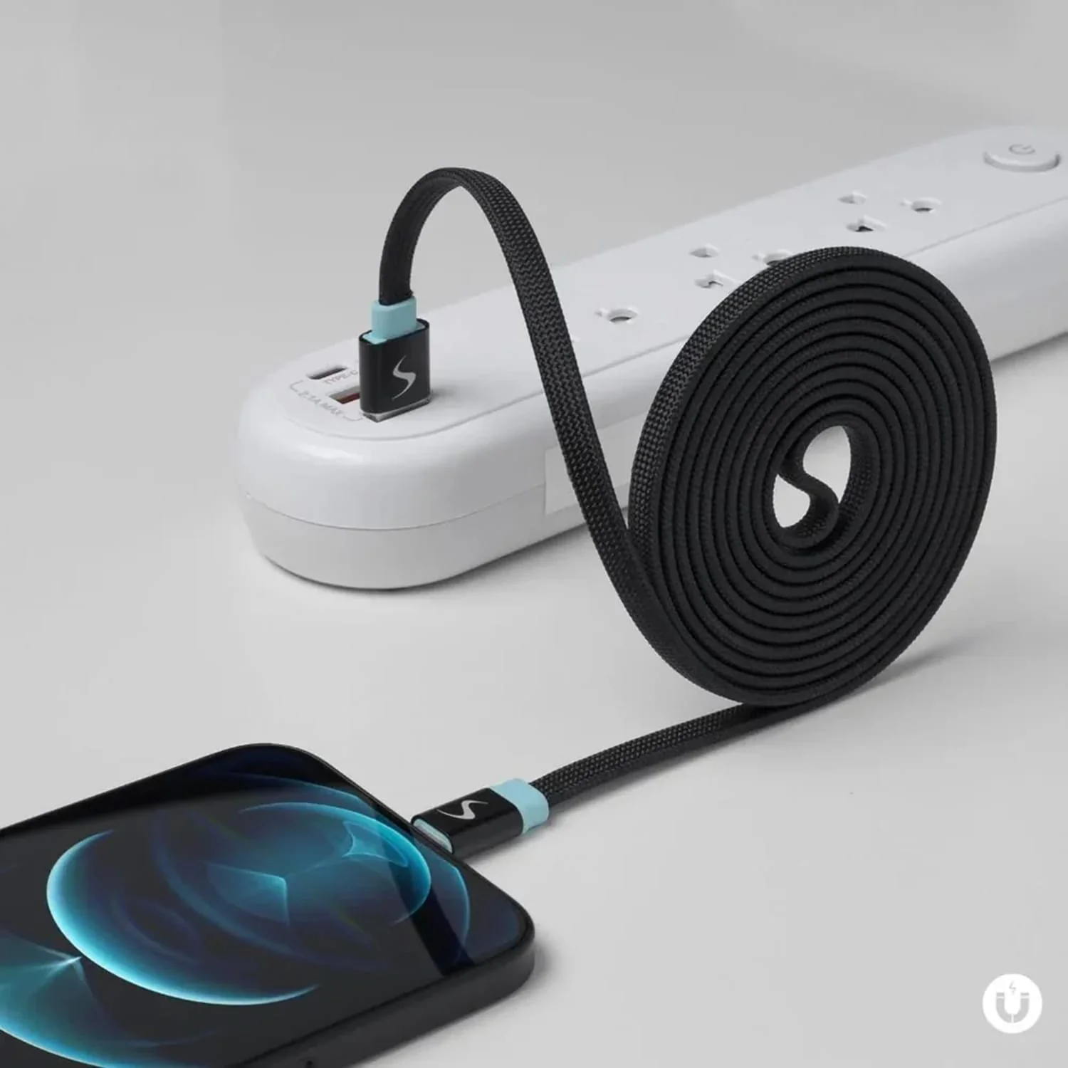 Scapade MagLink A USB-C to USB-A Magnetic Flat Cable with 60-Watt PD Fast Charging, 6.5 Ft. - Image 3