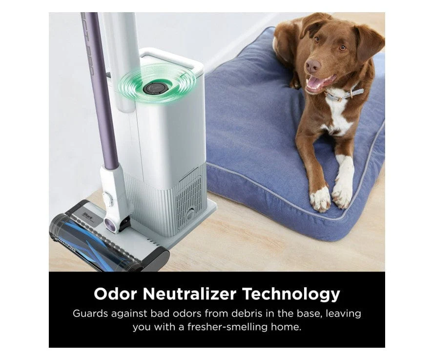Shark Cordless Vacuum Detect Pro Auto-Empty System with PowerFins Brushroll, Stick/Handheld (2-in-1), White/Ash Purple - Certified Refurbished - Image 9