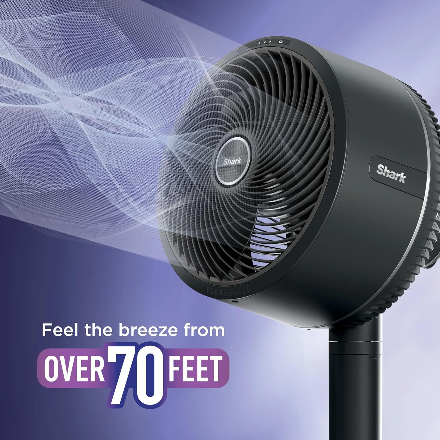 Shark FlexBreeze Indoor & Outdoor Fan with Pedestal & Tabletop, Portable, Remote, Quiet, Corded & Cordless, White - Certified Refurbished - Image 4
