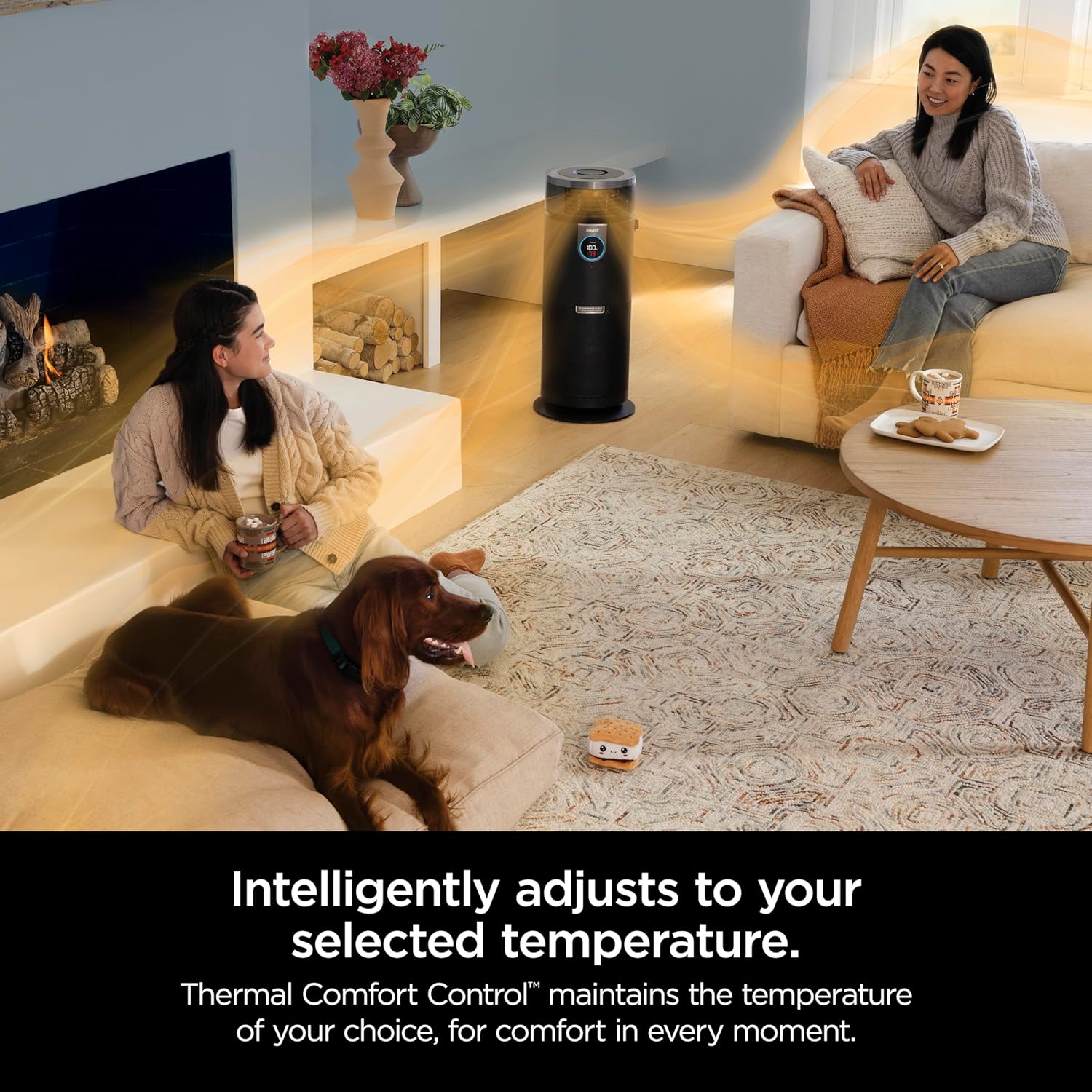 Shark Heater & Fan with NanoSeal HEPA, Cleansense IQ Odor Lock 3-in-1 Max Air Purifier, Grey - Open Box - Image 11