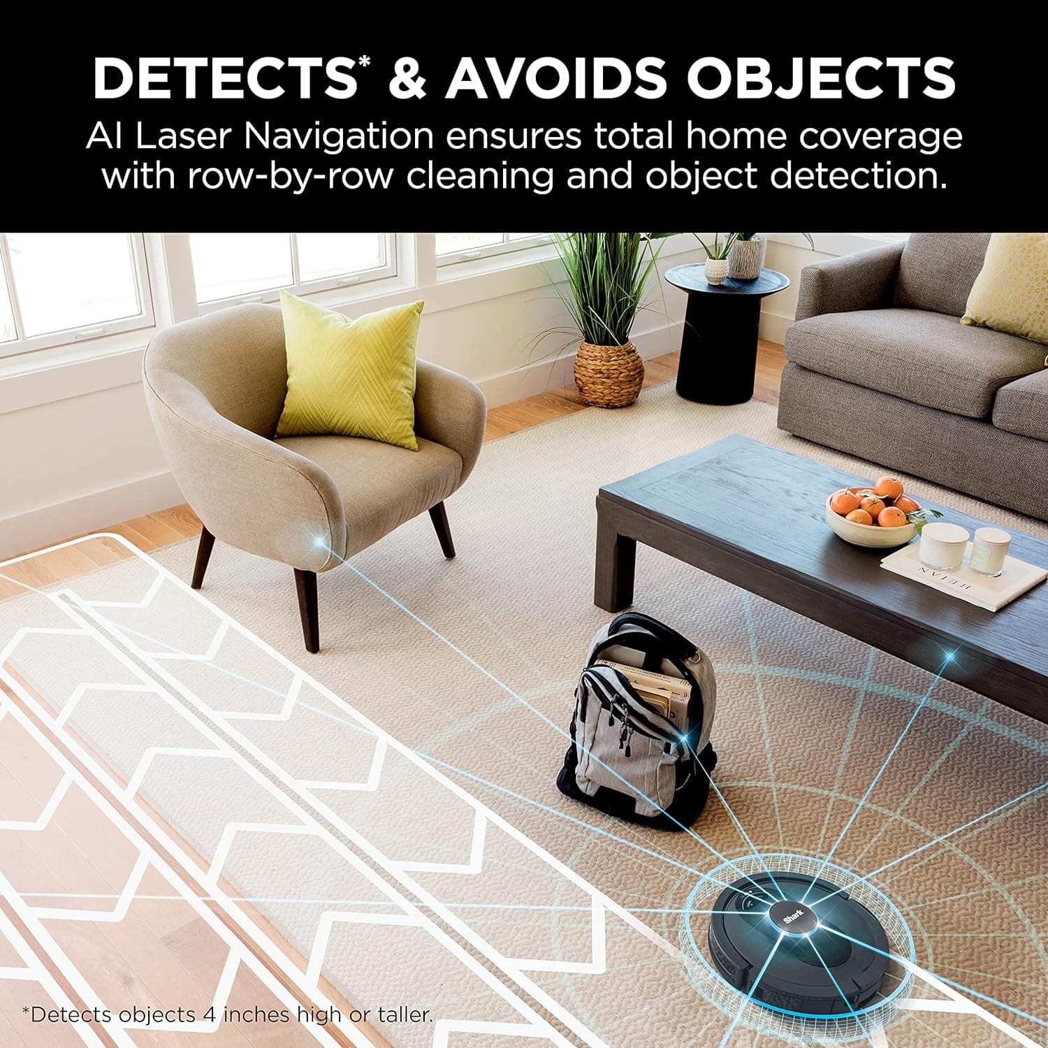 Shark AI ULTRA Robot Vacuum, Self-Empty Base, HEPA, Bagless, 30-Day Capacity LIDAR Navigation for Pet Hair, Smart Control, Black - Certified Refurbished - Image 7