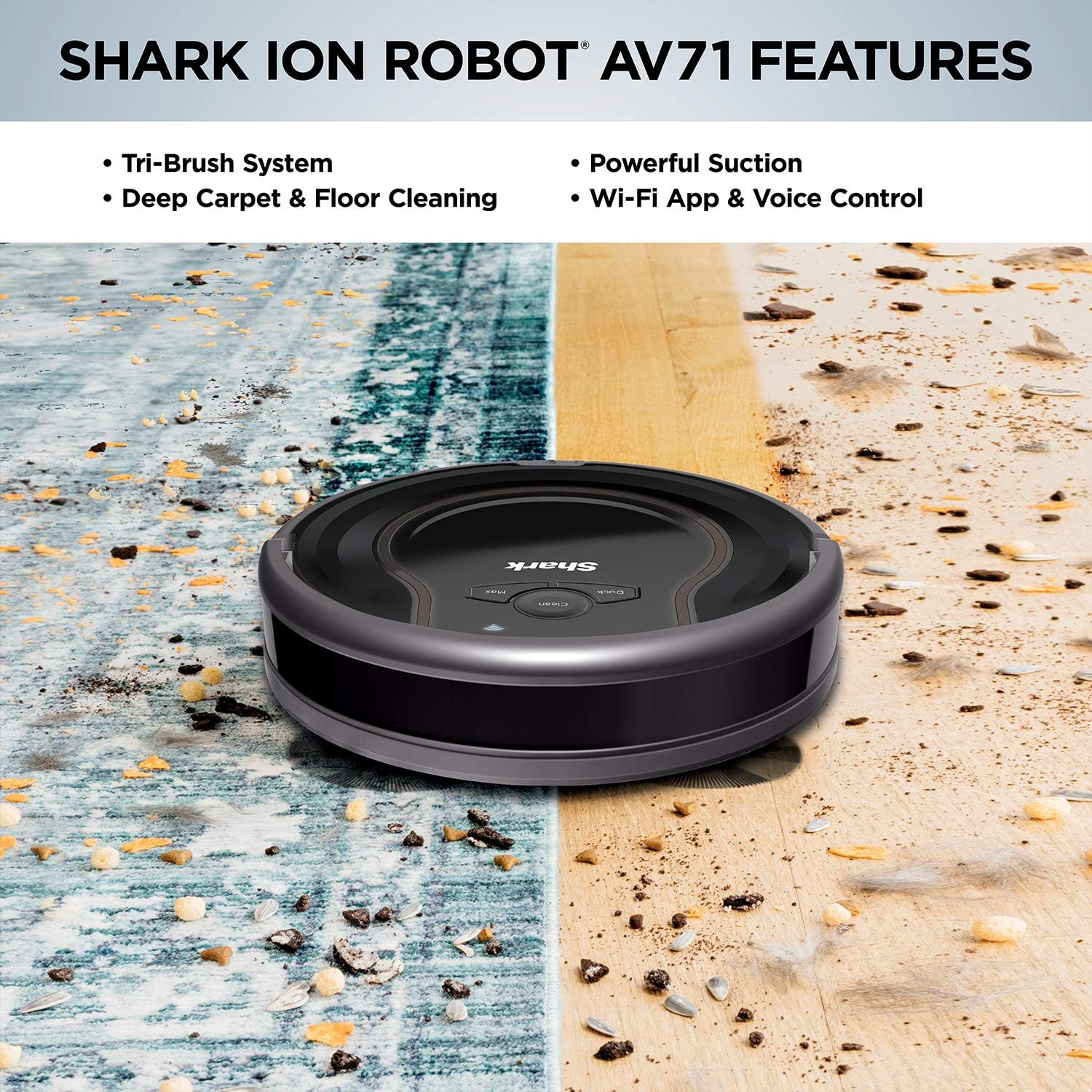 Shark ION Robot, Wi-Fi Connected, 120min Runtime, Works with Alexa, Black - Open Box - Image 2