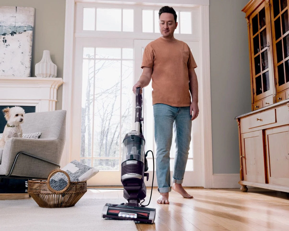 Shark Lift-Away with PowerFins HairPro & Odor Neutralizer Technology Upright Multi Surface Vacuum, Mauve - Certified Refurbished - Image 3