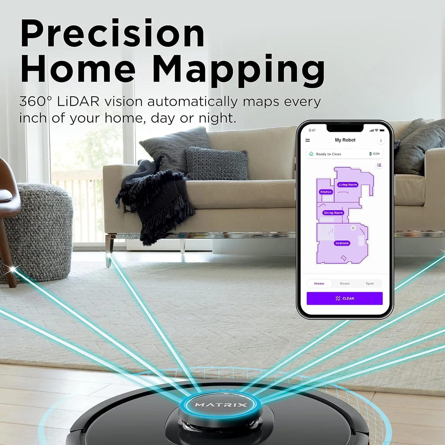 Shark Matrix Robot Vacuum for Carpets and Hardfloors with Self-Cleaning Brushroll and Precision Mapping - Open Box - Image 6