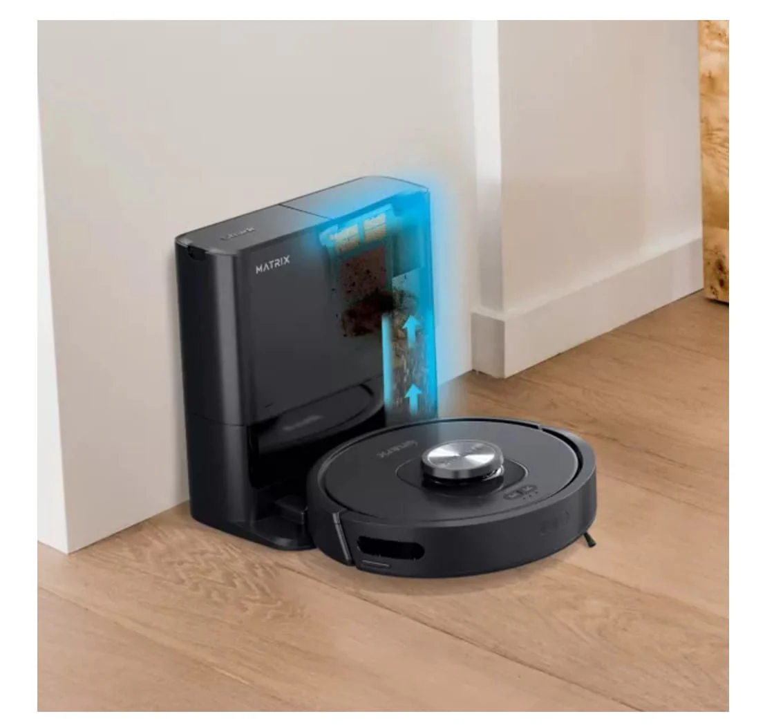 Shark Matrix Self Empty Robot Vacuum for Carpets & Hardfloors with 45-Day Capacity Self-Cleaning Bagless Base - Open Box - Image 3