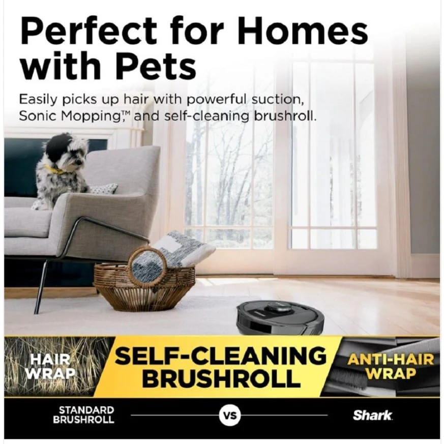 Shark Matrix Self-Empty Robot Vacuum & Mop with No Spots Missed, Bagless 30-Day Capacity, Black - Open Box - Image 6