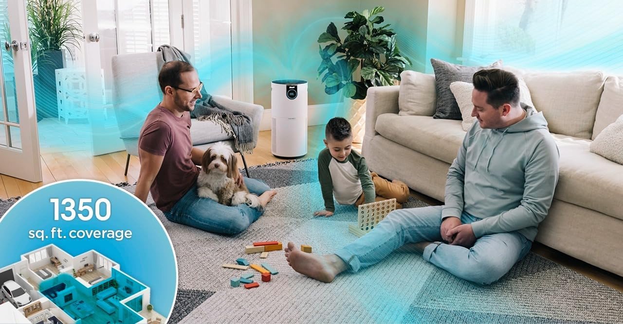 Shark Nanoseal HEPA Air Purifier MAX with Clean Sense, Covers 1350 Sq Ft, Captures 99.98% of Dust & Allergens, White - Certified Refurbished - Image 6