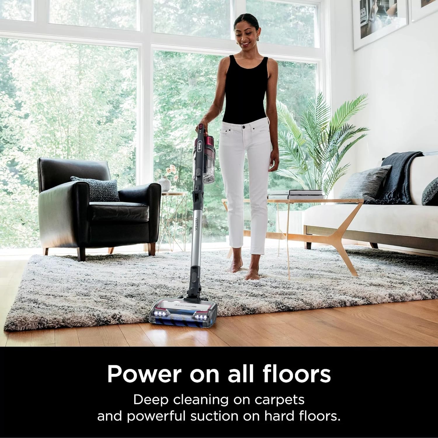 Shark Vertex Cordless MultiFlex Stick Vacuum with DuoClean PowerFins, Lightweight, Pet Hair, HEPA, 60 Min Run Time - Open Box - Image 3