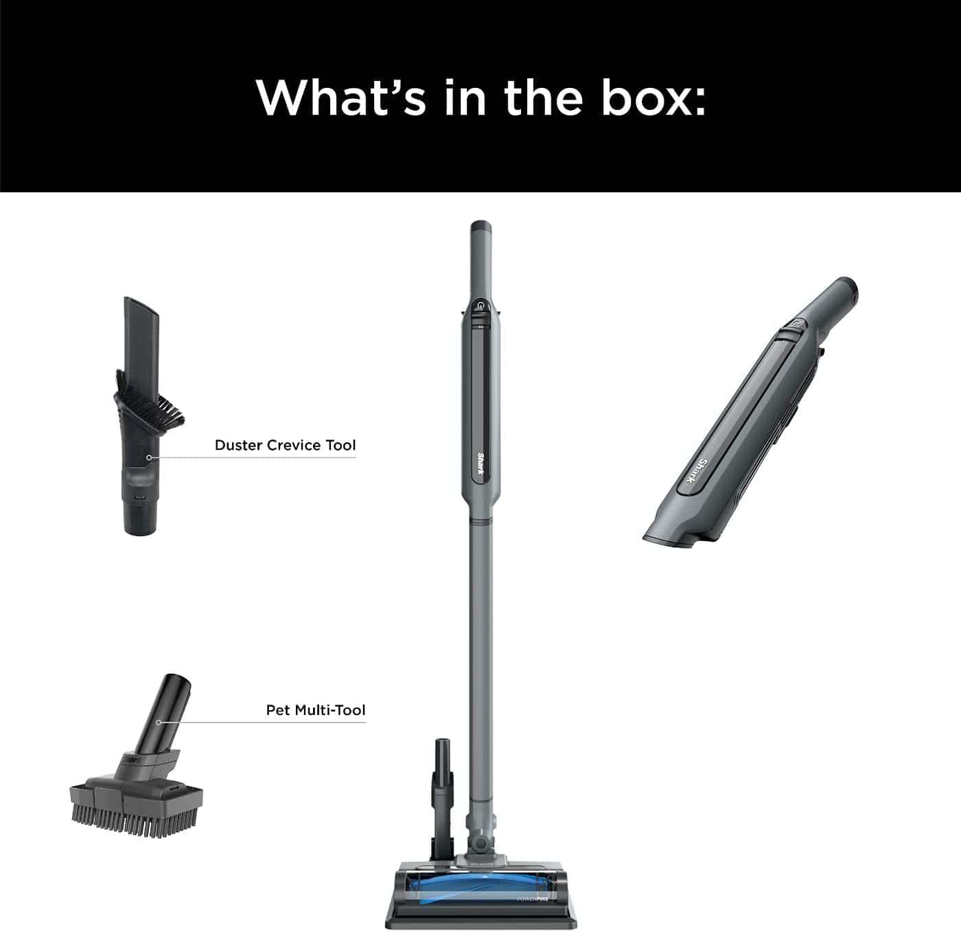 Shark WANDVAC Pet Ultra-Lightweight Cordless Stick Vacuum with PowerFins Brushroll & Charging Dock, Steel Grey - Open Box - Image 11