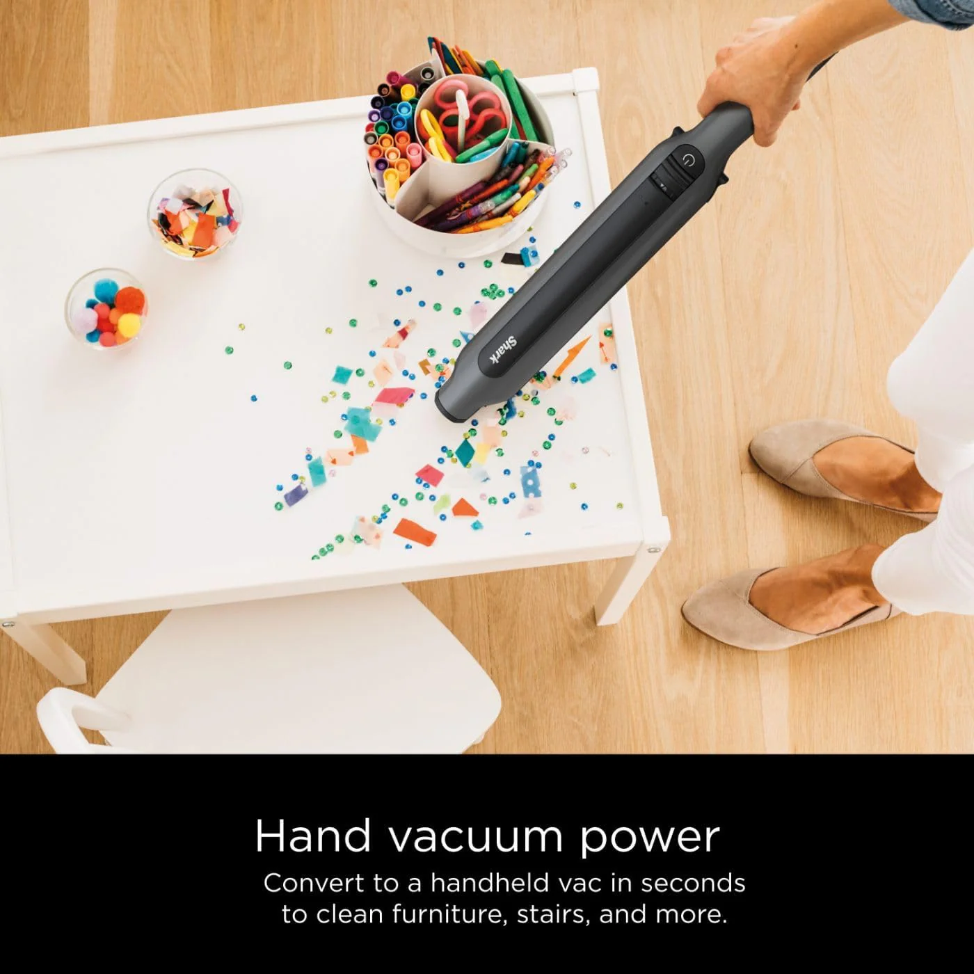 Shark WANDVAC Pet Ultra-Lightweight Cordless Stick Vacuum with PowerFins Brushroll & Charging Dock, Steel Grey - Open Box - Image 3