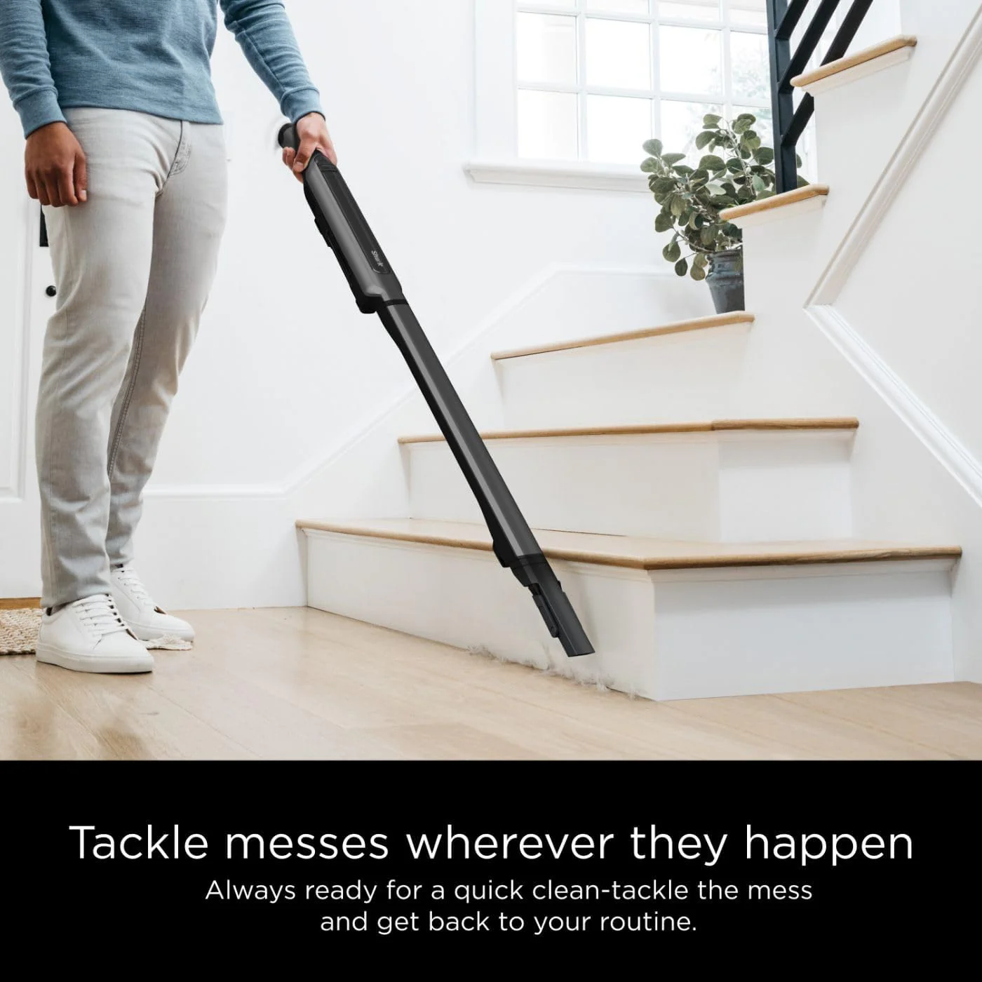 Shark WANDVAC Pet Ultra-Lightweight Cordless Stick Vacuum with PowerFins Brushroll & Charging Dock, Steel Grey - Open Box - Image 4
