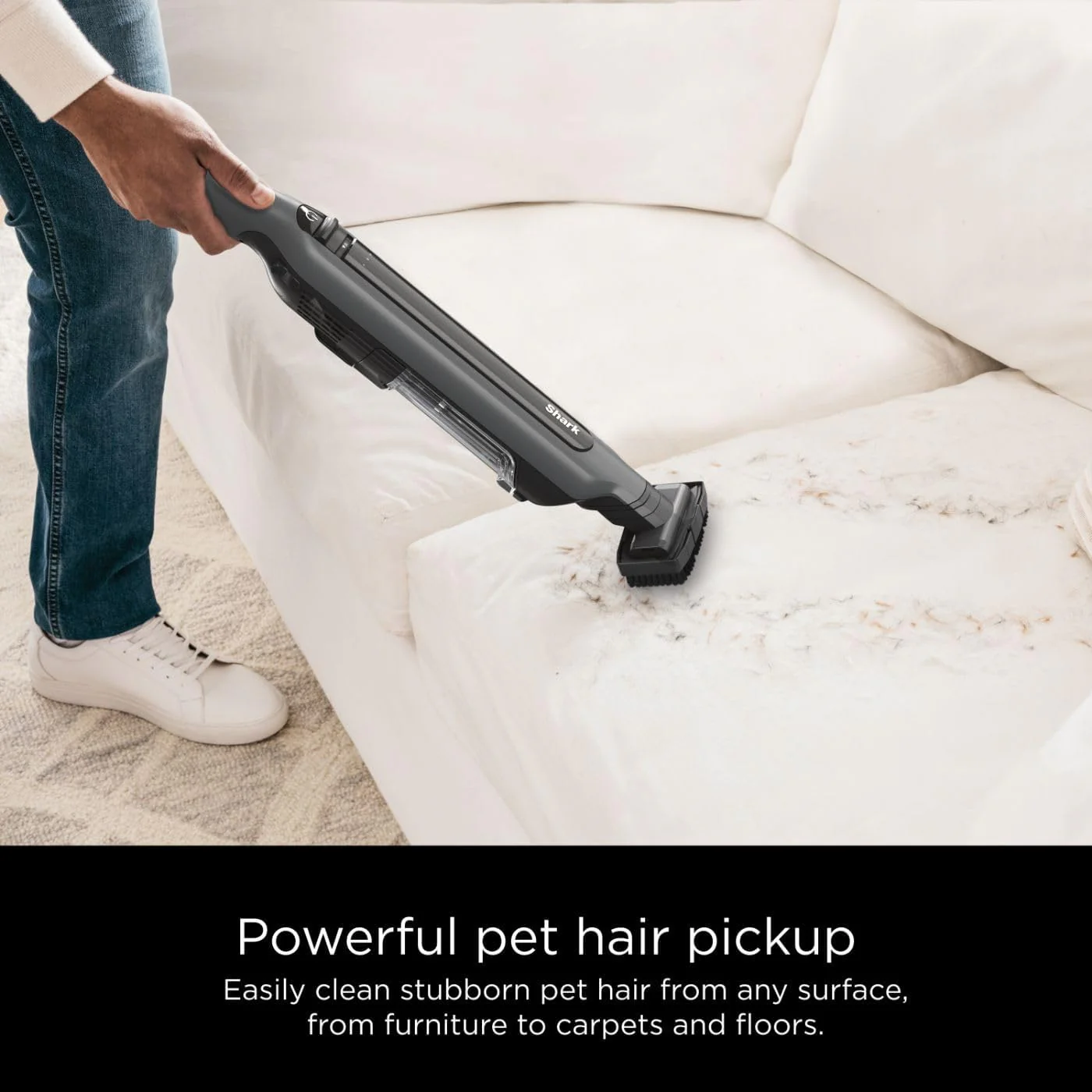 Shark WANDVAC Pet Ultra-Lightweight Cordless Stick Vacuum with PowerFins Brushroll & Charging Dock, Steel Grey - Open Box - Image 7