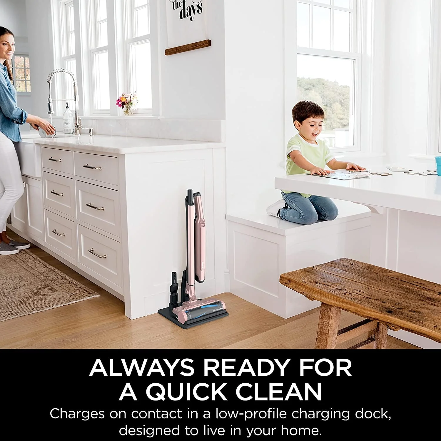 Shark WS632PKBRN-SD Wandvac Ultra-Lightweight Powerful Cordless Stick Vacuum, Mauve - Open Box - Image 2