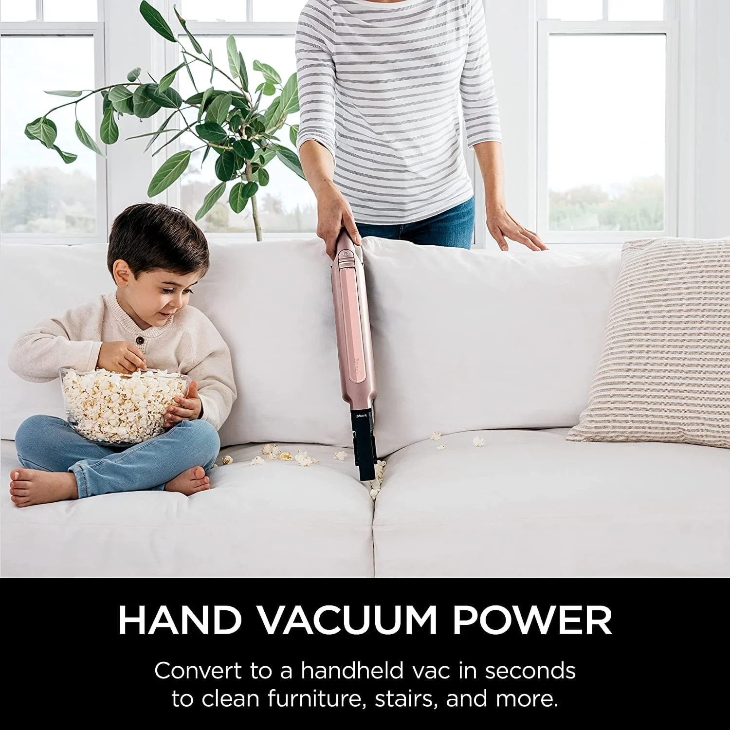 Shark WS632PKBRN-SD Wandvac Ultra-Lightweight Powerful Cordless Stick Vacuum, Mauve - Open Box - Image 4