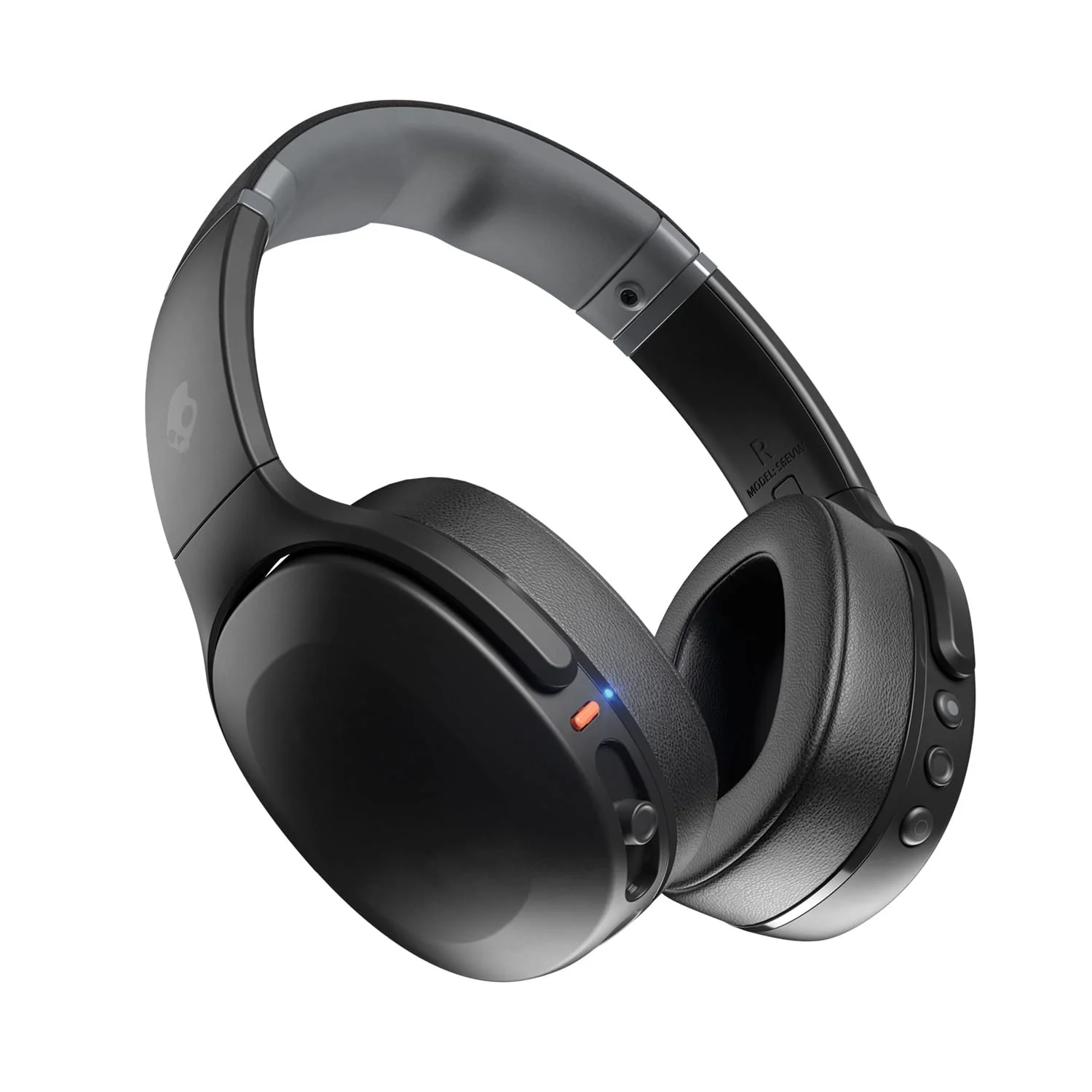 Skullcandy Crusher Evo Sensory Bass Bluetooth Flat-Folding Over-Ear Headphones with Mic and 3.5-mm Aux Input, up to 40 Hours of Play Time, Black