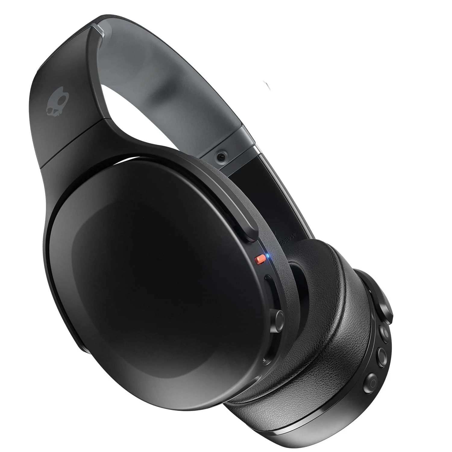 Skullcandy Crusher Evo Sensory Bass Bluetooth Flat-Folding Over-Ear Headphones with Mic and 3.5-mm Aux Input, up to 40 Hours of Play Time, Black - Image 2