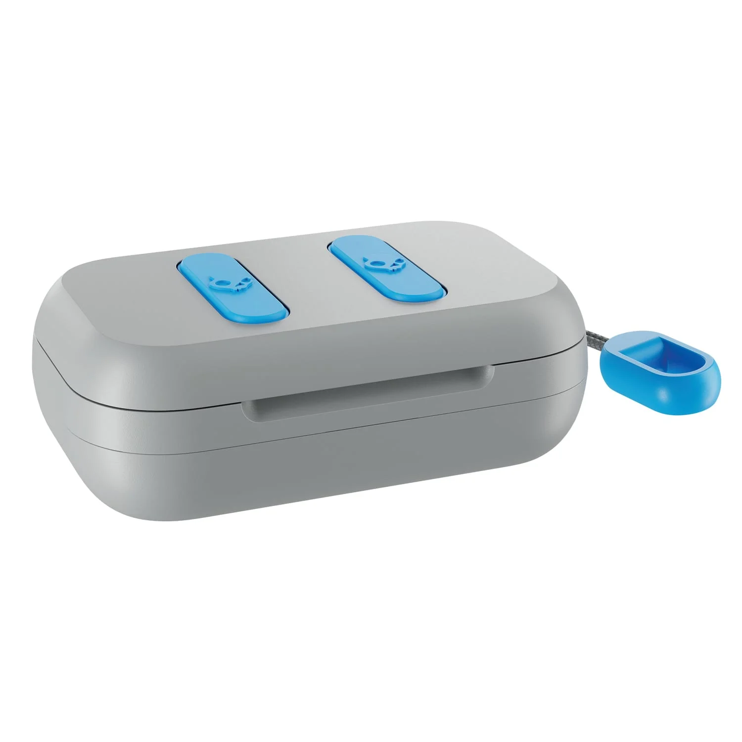 Skullcandy Dime True 2 TWS Bluetooth In-Ear Earbuds with Mic and Charging Case, up to 12 Hours Play Time, IPX4 Sweat-Resistant, Light Gray/Blue - Image 2