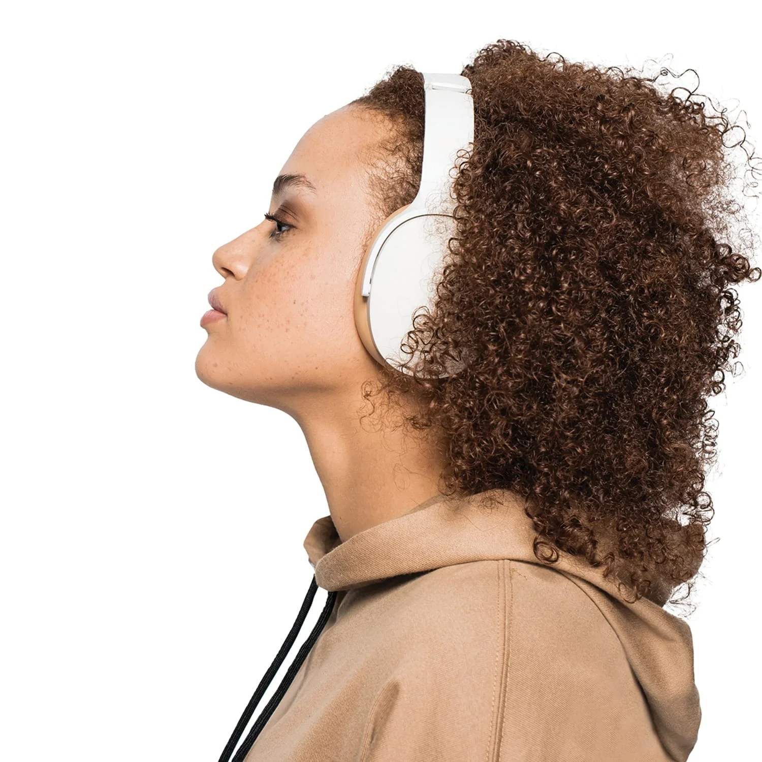 Skullcandy Hesh ANC Bluetooth Folding Over-Ear Headphones with Mics and 3.5-mm Aux Input, Stay-Aware Mode, up to 22 Hours Play Time, White - Image 3