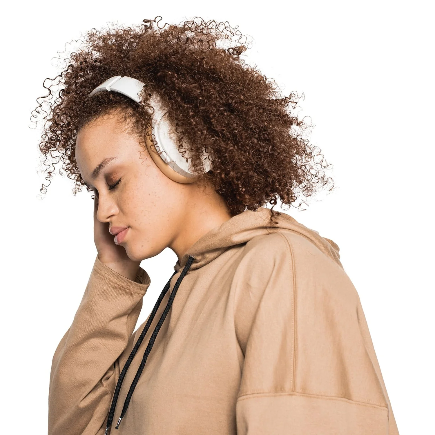 Skullcandy Hesh ANC Bluetooth Folding Over-Ear Headphones with Mics and 3.5-mm Aux Input, Stay-Aware Mode, up to 22 Hours Play Time, White - Image 4