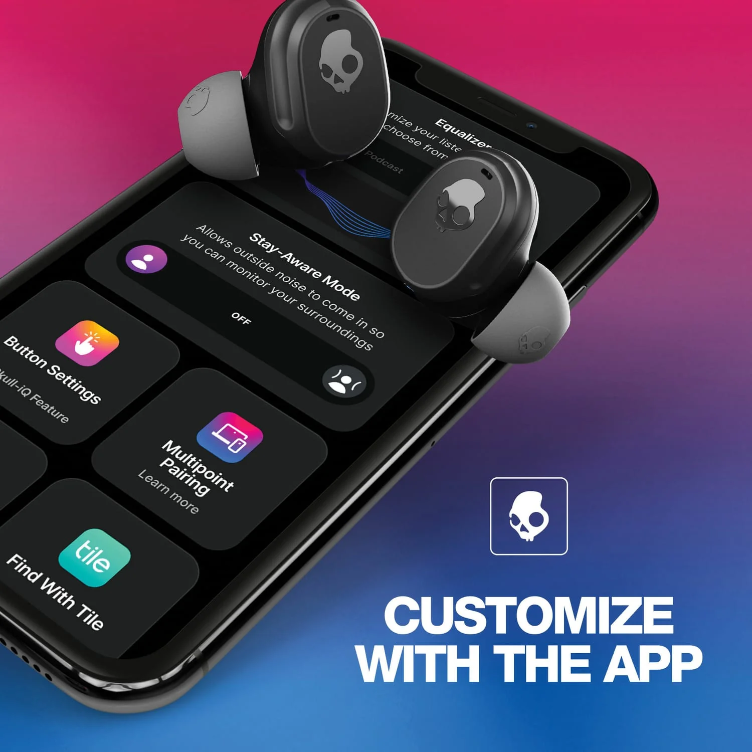 Skullcandy Mod TWS Bluetooth In-Ear Earbuds with Mic and Charging Case, Clear Voice, up to 34 Hours Play Time, IP55 Sweat/Water-Resistant - Image 5