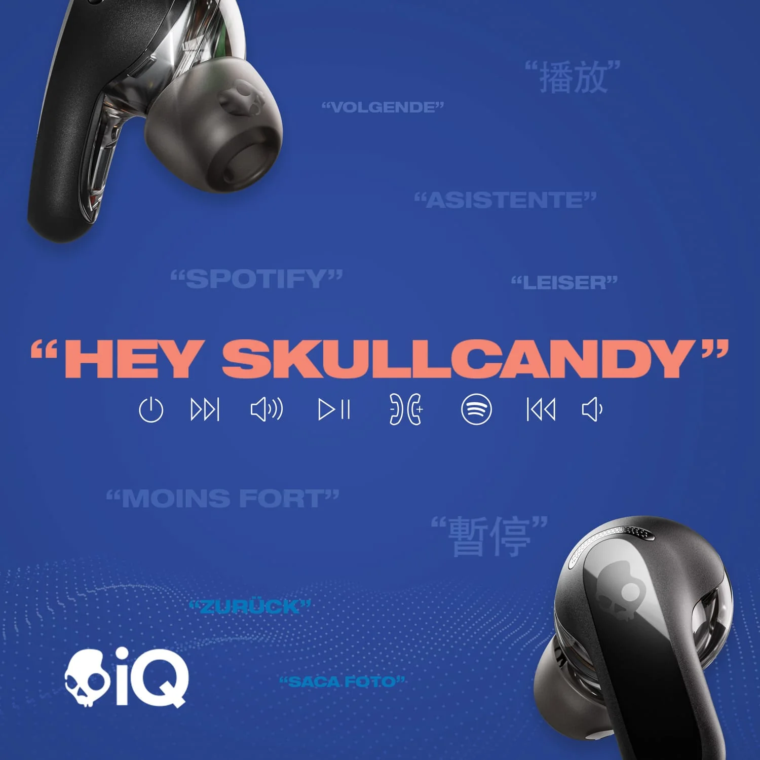 Skullcandy Rail ANC TWS Bluetooth In-Ear Earbuds with Mics and Charging Case, up to 38 Hours Play Time, IPX4 Sweat/Water-Resistant, True Black - Image 3