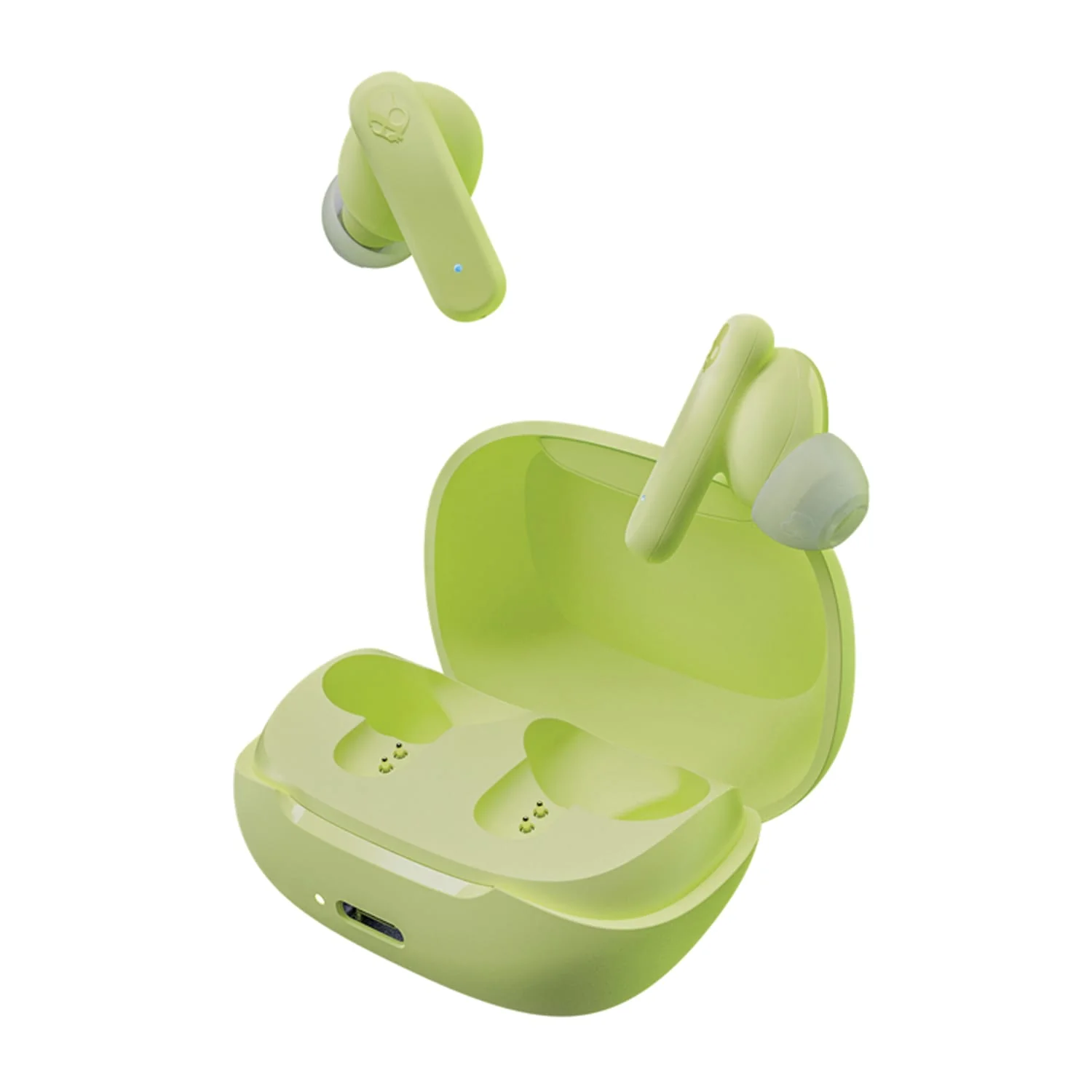 Skullcandy Smokin’ Buds TWS Bluetooth In-Ear Earbuds with Mic and Charging Case, up to 20 Hours of Play Time, IPX4 Sweat-Resistant, Matcha