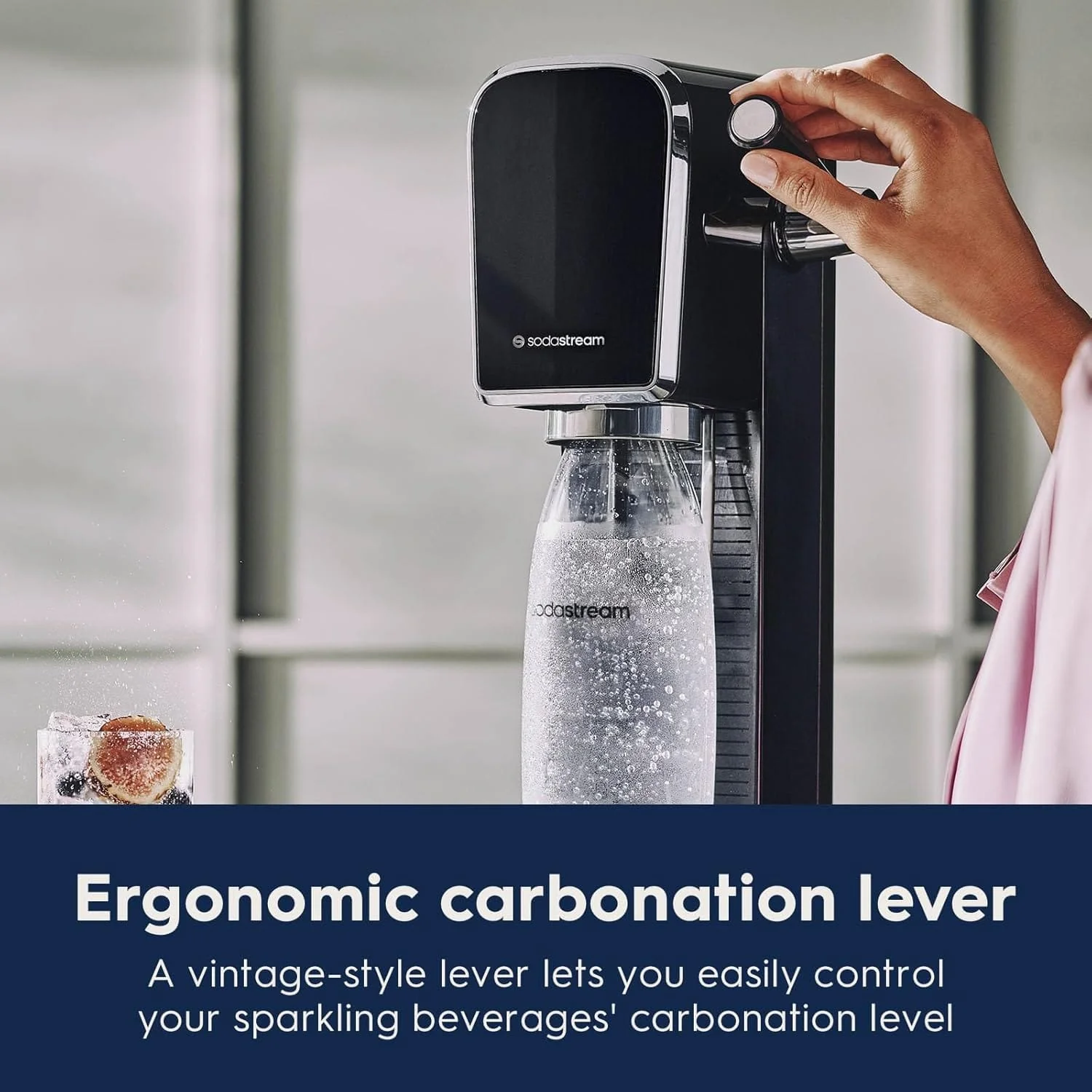 SodaStream ART Sparkling Water Maker Starter Kit, Black - Image 6