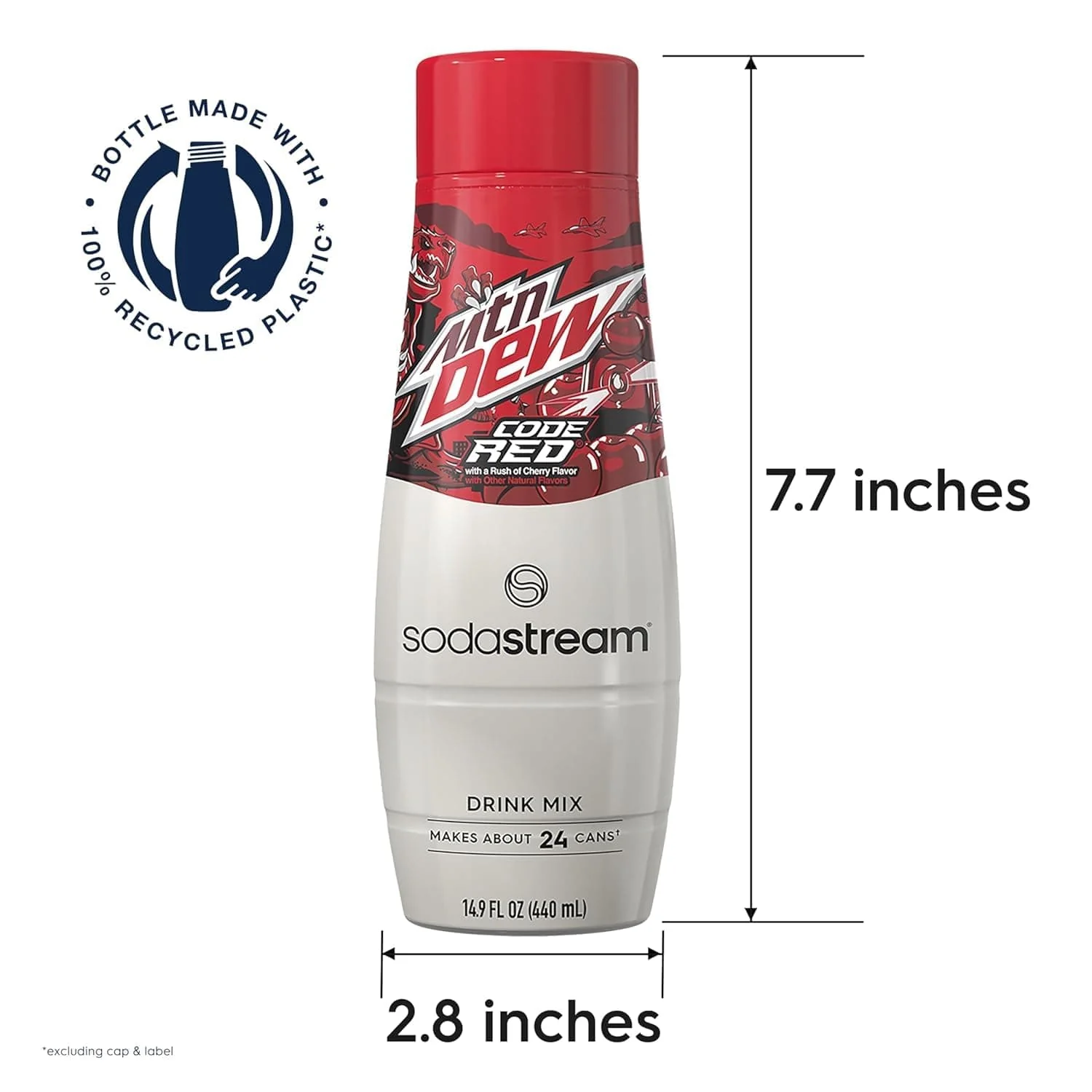 SodaStream MTN Dew Code Red Zero Sugar Drink Mix for Sparkling Water Makers, Pack of 4 - Image 9