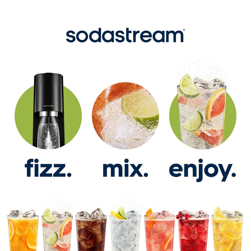 SodaStream Terra Sparkling Water Maker Starter Kit, Black - Image 5