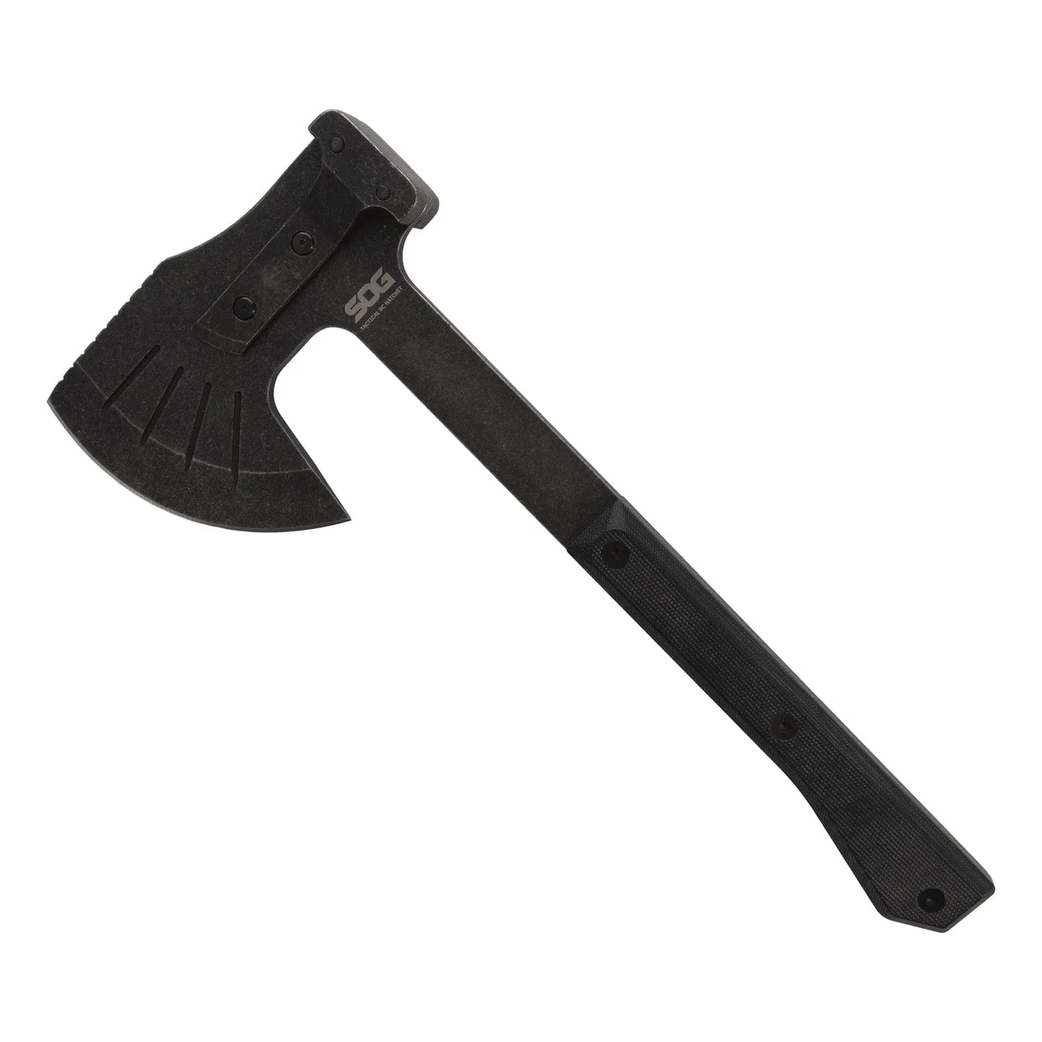 SOG Tactical Bushcraft Hatchet with 4.24-In. Steel Cutting Head and Nylon Blade Cover - Image 2