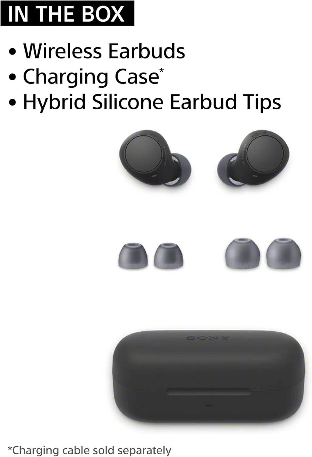 Sony Truly Wireless Earbuds, White - Image 5