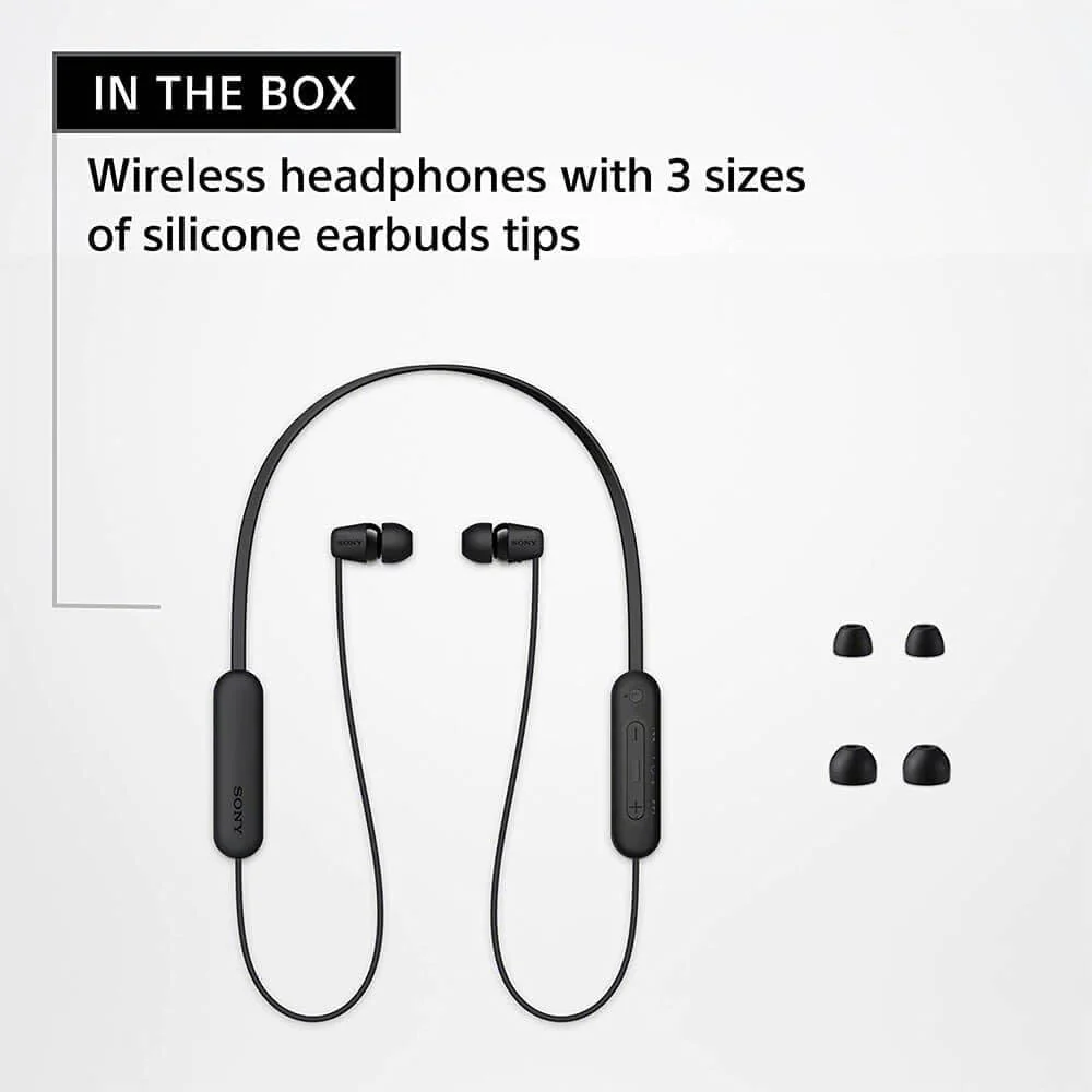 Sony Wireless In-Ear Headphones, Black - Image 6