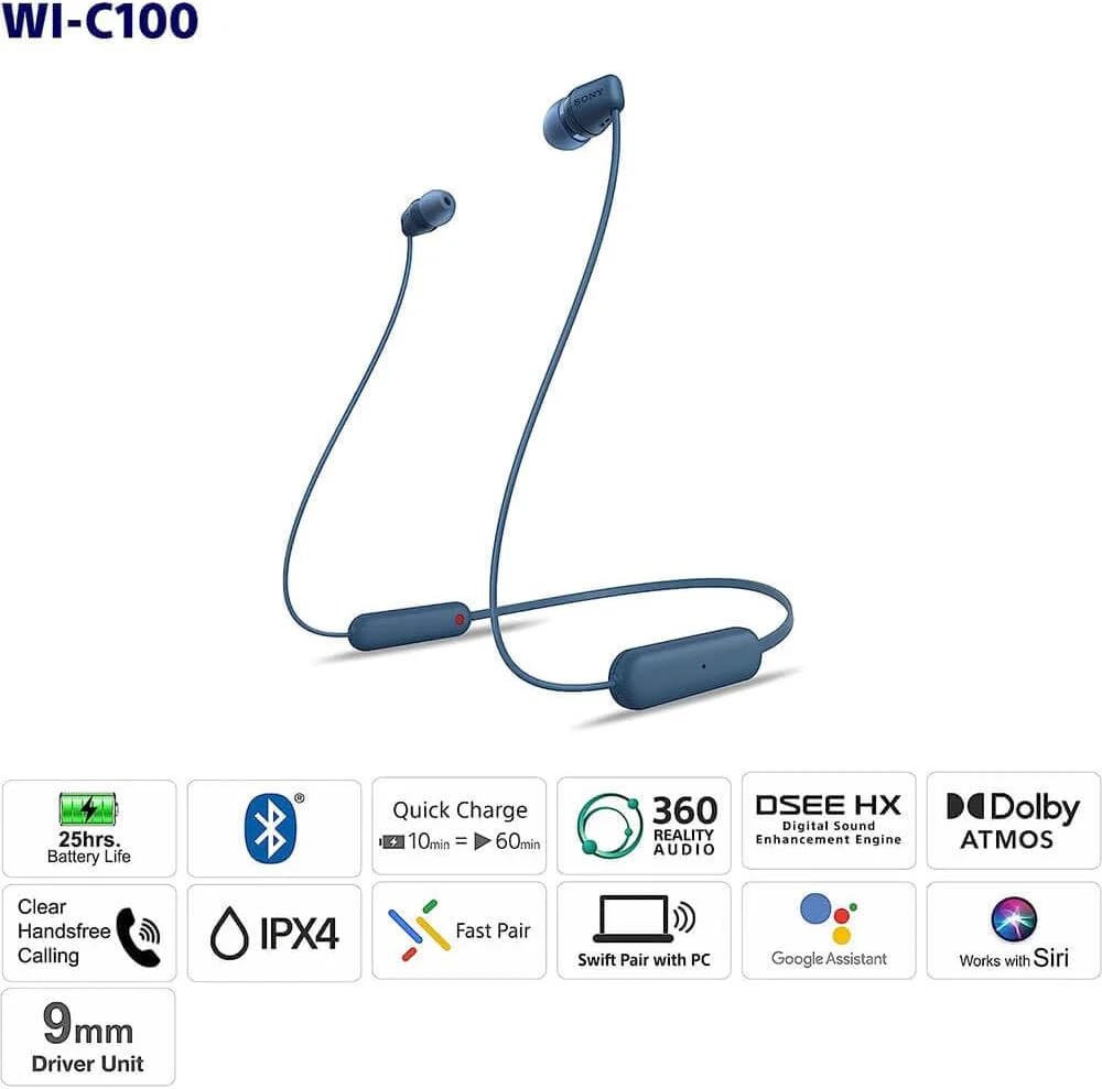 Sony Wireless In-Ear Headphones, Black - Image 8